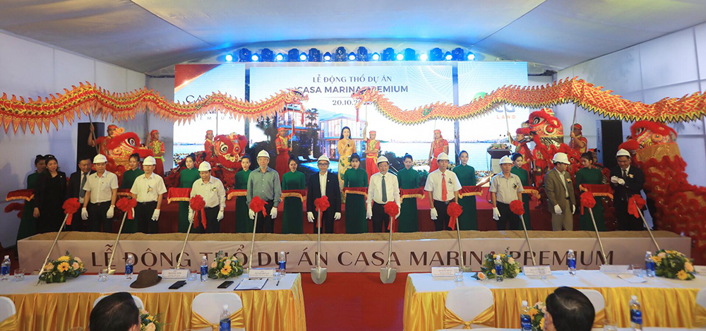 Lễ động thổ dự án Casa Marina Premium hôm 20.10 tại Ghềnh Ráng, thành phố Quy Nhơn, tỉnh Bình Định