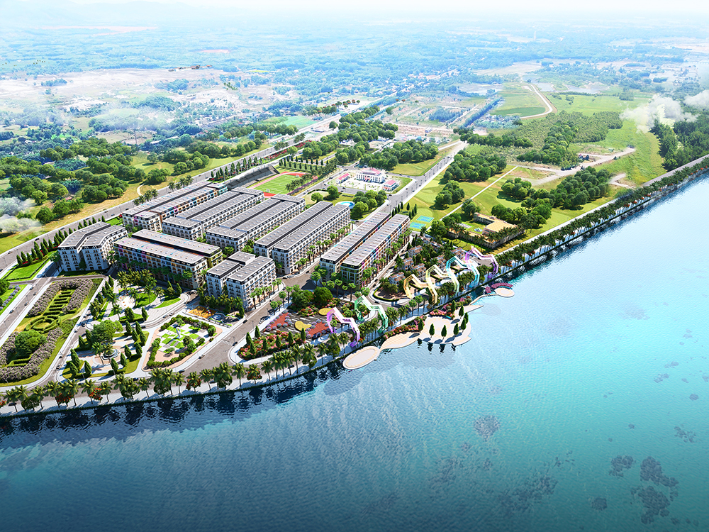Chu Lai Riverside có vị trí đắc địa ven QL1A và sông Trường Giang (xã Tam Anh Nam, H.Núi Thành, Quảng Nam), liền kề cảng biển, sân bay, các KCN lớn