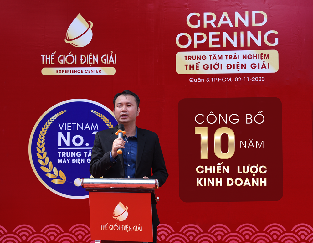 Ông Lê Thành Nhân, CEO Thế Giới Điện Giải công bố chiến lược kinh doanh 10 năm