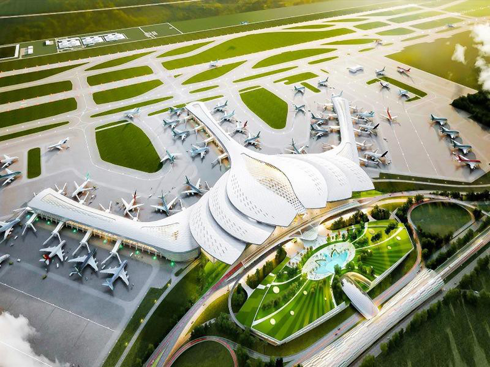 Giai đoạn 1 sân bay Long Thành dự kiến khởi công vào tháng 12 này. Ảnh: ACV
