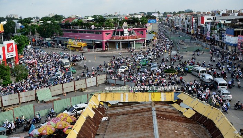 Ngã năm Chuồng Chó với áp lực giao thông trước đây