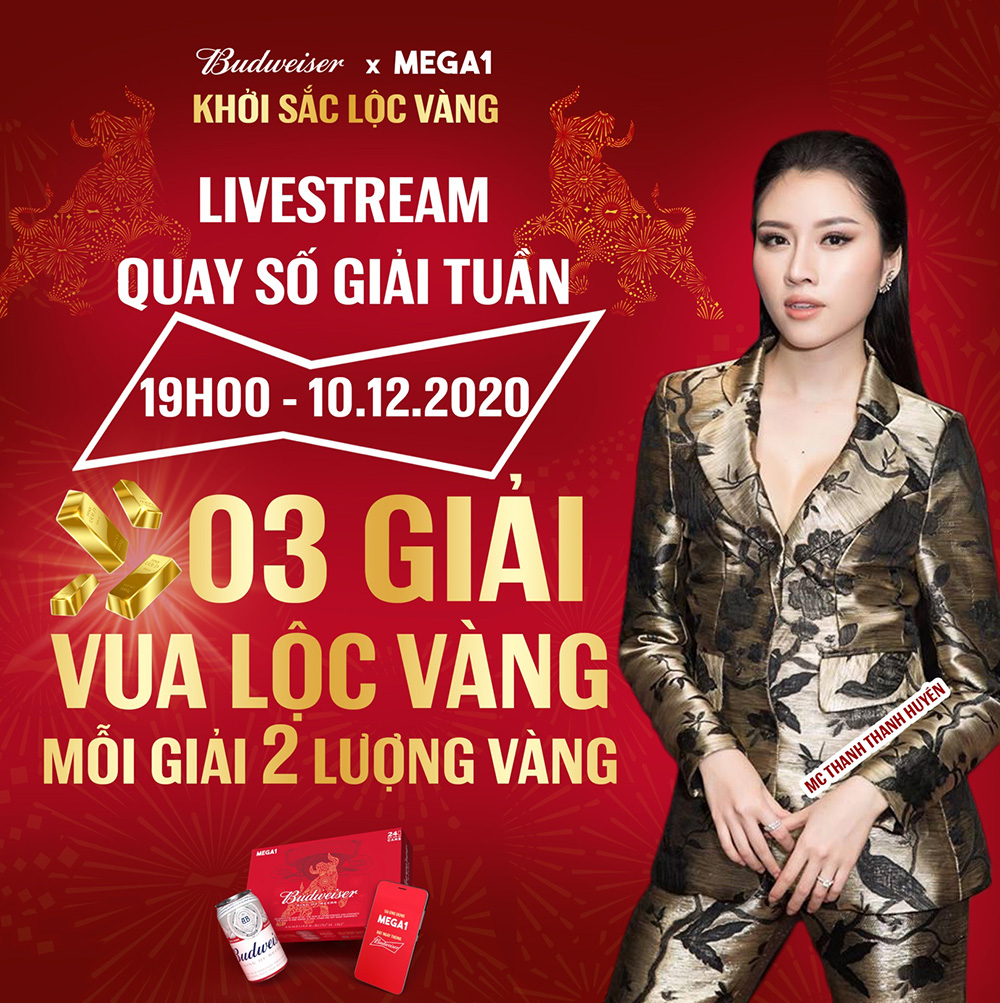 Livestream truy tìm “Vua Lộc Vàng” đầu tiên do MC Thanh Thanh Huyền dẫn dắt khiến khán giả vô cùng hào hứng, thích thú