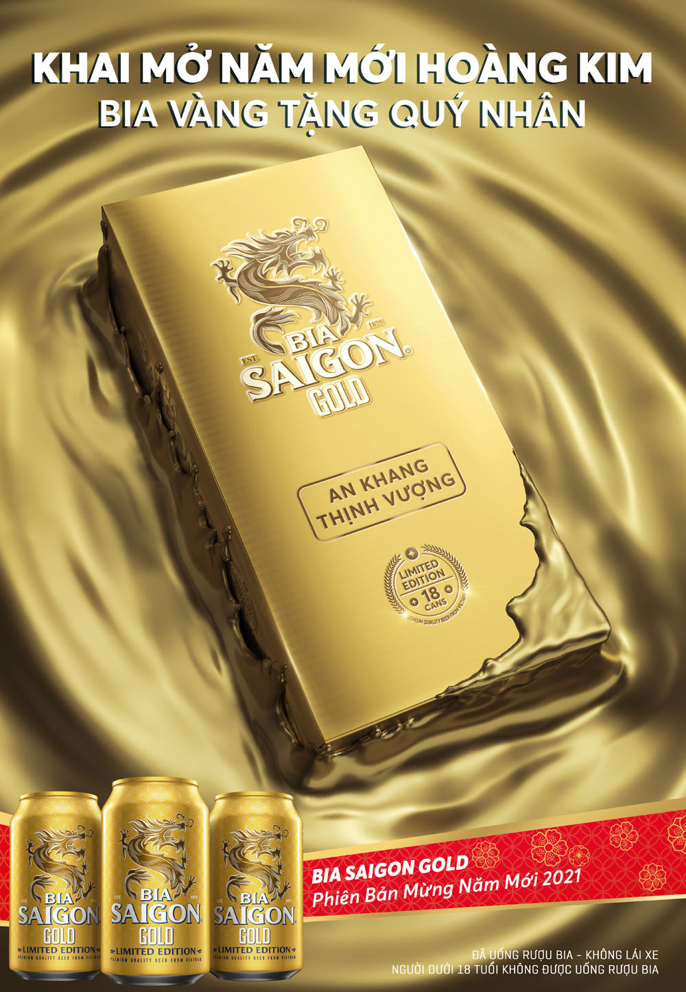 Siêu phẩm Saigon Gold phiên bản mừng năm mới 