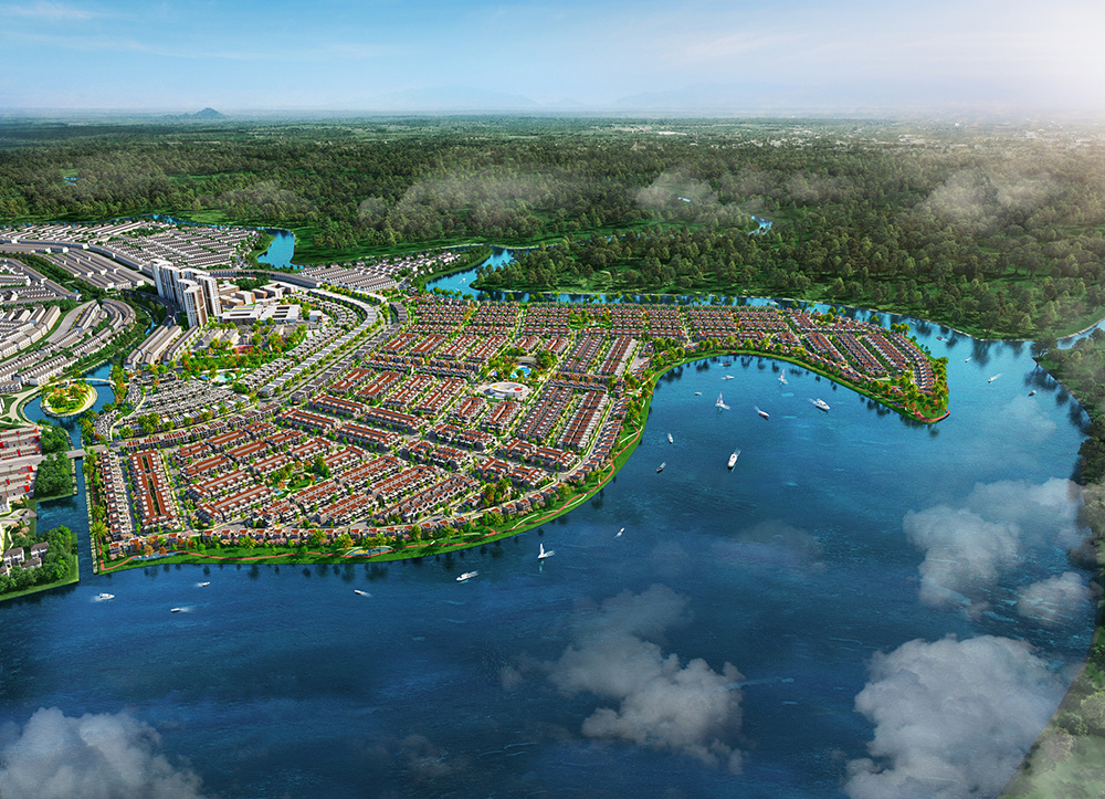 Đô thị đảo Phượng Hoàng trong miền xanh sinh thái tiện nghi tại Aqua City được giới thiệu ra thị trường đầu tháng 12 vừa qua