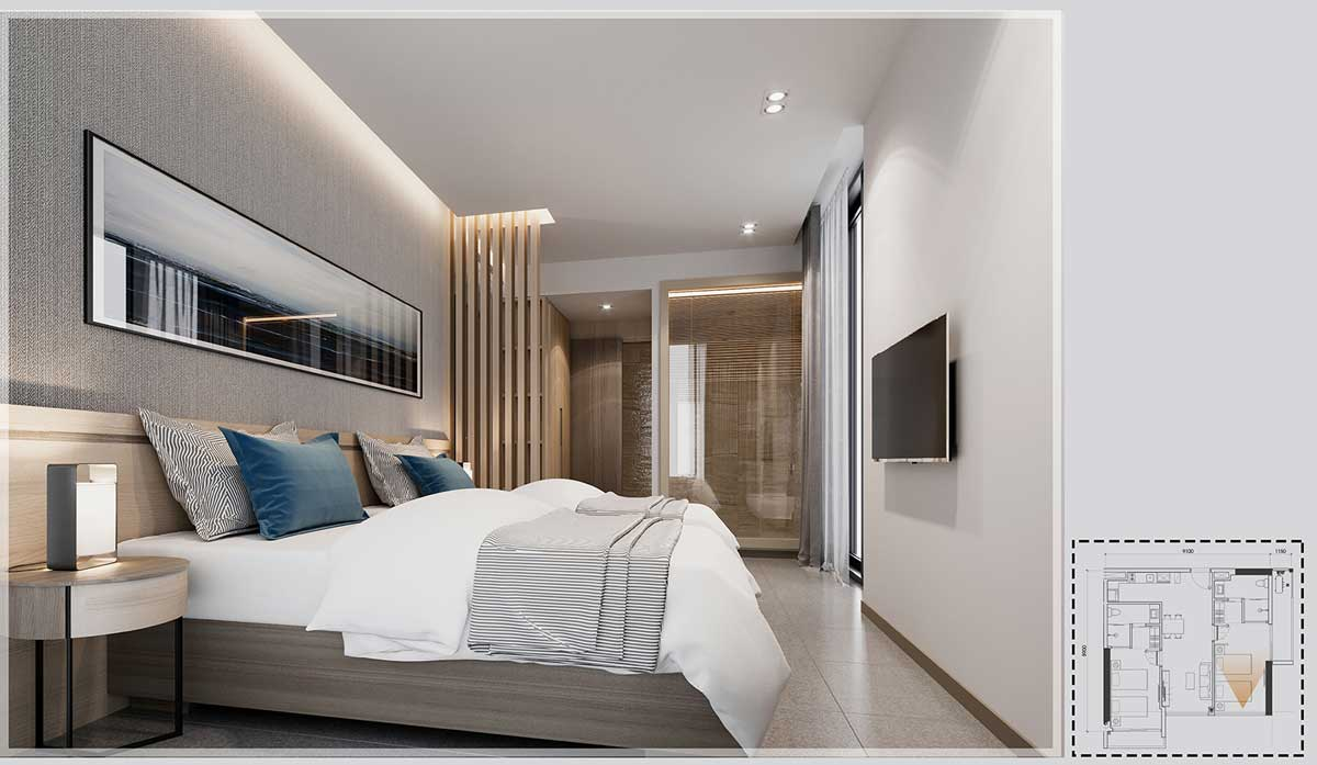 Mỗi căn hộ tại đây đều được thiết kế hợp lý để khách hàng có thể hoàn thiện nội thất theo nhiều phong cách khác nhau mà vẫn tận hưởng được gió biển và ánh nắng chan hòa