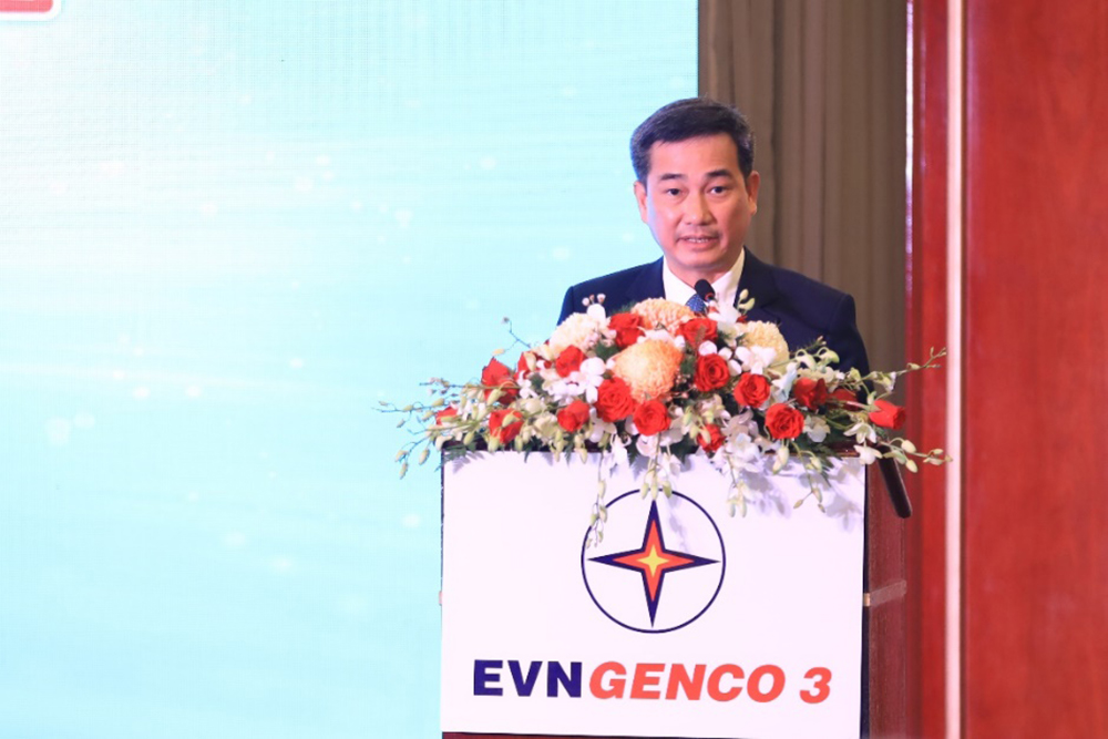Ông Lê Văn Danh - Tổng giám đốc EVNGENCO 3 phát biểu 