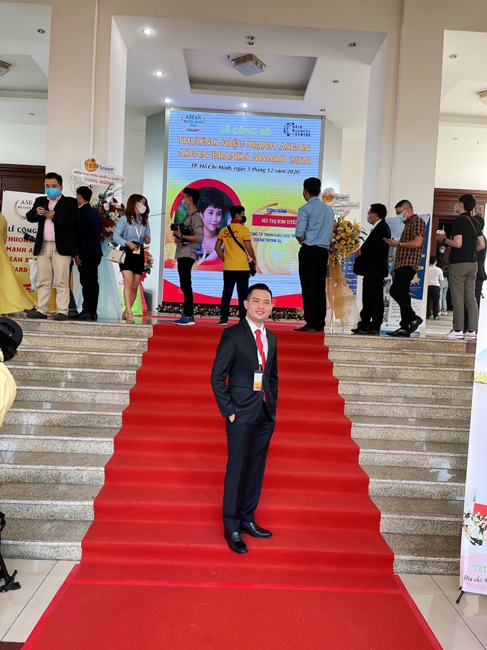 CEO Lê Thành Trung trong lễ công bố thương hiệu mạnh ASEAN 2020