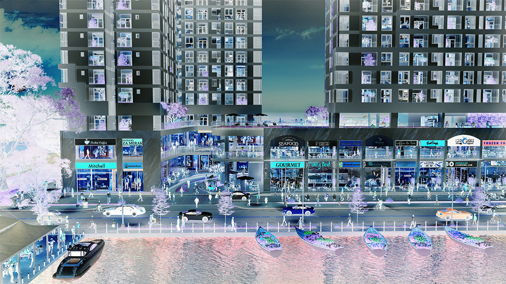 Khu bến chợ thương mại ngoài trời tại nội thành Sài Gòn là một trong những tiện ích nổi bật tại dự án D-Aqua 