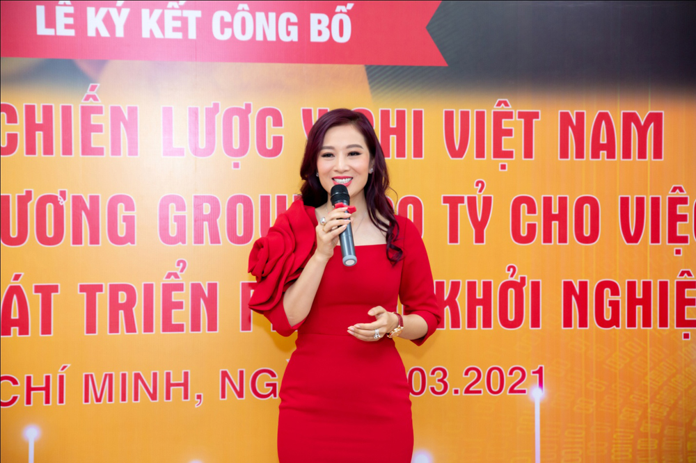 Chị Nguyễn Thu Hương đã kêu gọi thành công gói đầu tư 420 tỉ đồng giúp phụ nữ khởi nghiệp (Ảnh: WSUN)