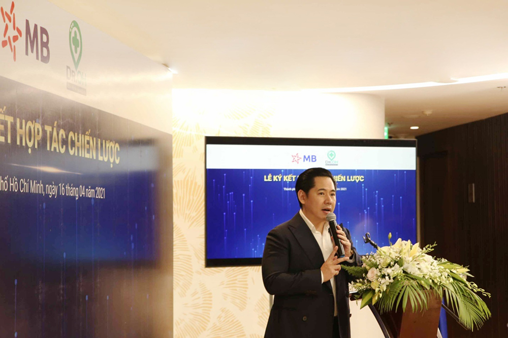 Ông Nguyễn Huỳnh Đăng Khoa - Tổng giám đốc Dr. OH đang chia sẻ về chặng đường phát triển và những tiềm năng mà liên danh đang hướng đến