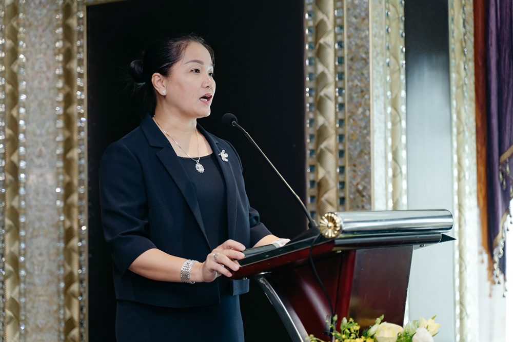 Bà Trần Thị Xuân Hiền, Giám đốc điều hành Công ty TNHH Mỹ Lệ phát biểu
