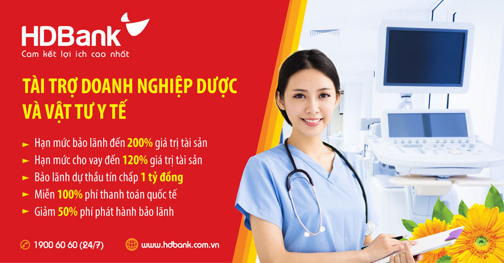 Chương trình được triển khai nhằm góp phần đảm bảo việc cung ứng và bình ổn giá các mặt hàng phòng chống dịch bệnh. Theo đó, HDBank dành nhiều ưu đãi đặc biệt cho các nhà thầu cung cấp dược và vật tư y tế cho các cơ sở y tế; áp dụng chính sách tài trợ trọn gói (bổ sung vốn lưu động, phát hành bảo lãnh và L/C) và mức cấp tín dụng tín chấp tăng thêm đến 10 tỉ đồng.  Cụ thể, HDBank xem xét cấp hạn mức bảo lãnh lên đến 200% giá trị tài sản là hợp đồng tiền gửi/sổ tiết kiệm, hoặc lên đến 150% giá trị tài sản là bất động sản; cấp hạn mức cho vay lên đến 120% giá trị tài sản là hợp đồng tiền gửi/sổ tiết kiệm; hoặc lên đến 90% giá trị tài sản là bất động sản; không cần phải quản hàng hóa.  Đồng thời, HDBank cũng có thêm ưu đãi miễn giảm phí đối với các doanh nghiệp có hoạt động nhập khẩu dược, thiết bị, vật tư y tế cung cấp cho Bệnh viện/Sở Y tế/Trung tâm y tế các cấp Trung ương, địa phương tới các địa bàn quận, huyện, xã… Trong bối cảnh dịch Covid-19 diễn biến phức tạp, ngành dược và thiết bị - vật tư y tế là một trong số ít ngành “đi ngược sóng” khi với mức doanh thu và lợi nhuận cải thiện đáng kể so với cùng kỳ các năm trước, cơ hội kinh doanh rộng mở với nhu cầu trang thiết bị y tế, dụng cụ bảo hộ phòng dịch và các dòng thuốc tăng cường sức đề kháng được dự báo ở mức cao. Trên thực tế, doanh nghiệp trong lĩnh vực dược, thiết bị - vật tư y tế nói riêng cũng như nhiều doanh nghiệp Việt nói chung vẫn chưa nắm bắt được hết cơ hội vì thiếu nguồn vốn, lợi thế cạnh tranh vẫn còn trong tiềm năng và như vậy có thể bỏ lỡ những hợp đồng, thương vụ có giá trị. Chia sẻ cùng khách hàng về giới hạn và khó khăn trong tiếp cận nguồn vốn, từ đầu năm 2021 đến nay, HDBank liên tục triển khai chương trình ưu đãi tín dụng và đã hỗ trợ vốn cho nhiều doanh nghiệp cung cấp dược - thiết bị - vật tư y tế, giúp tối ưu hoá nguồn lực tài chính để tiếp cận thị trường và tận dụng các cơ hội kinh doanh.  Chương trình này cùng nằm trong chuỗi đồng hành cùng khách hàng thực hiện “mục tiêu kép” vừa chống dịch, vừa duy trì, phát triển kinh doanh đã được HDBank thiết kế, triển khai. Theo đó, HDBank dành 24.000 tỉ đồng vay ưu đãi cho khách hàng doanh nghiệp vừa và nhỏ; dành 10.000 tỉ đồng dành cho doanh nghiệp siêu nhỏ, hộ kinh doanh cá thể, khách hàng cá nhân với các chính sách ưu đãi giảm lãi suất đặc biệt; triển khai các biện pháp khoanh, giãn nợ với thủ tục vay đơn giản, nhanh chóng và thuận tiện…  Bên cạnh đó, với phương châm “Cam kết vì lợi ích cao nhất” cho khách hàng, cán bộ nhân viên và cho cộng đồng xã hội, Ngân hàng số hiện đại, hạnh phúc HDBank luôn chủ động xây dựng các kịch bản để phòng chống dịch Covid-19 trong toàn hệ thống, đảm bảo duy trì hoạt động thông suốt phục vụ khách hàng, cũng như cập nhật kịp thời các thông tin chính thức về diễn biến của dịch và các biện pháp phòng chống, đảm bảo sức khỏe cho cán bộ nhân viên và cho khách hàng đến giao dịch.