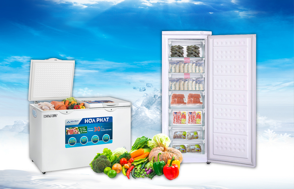 Điện lạnh Hòa Phát ra mắt nhiều loại tủ đông phù hợp với gia đình