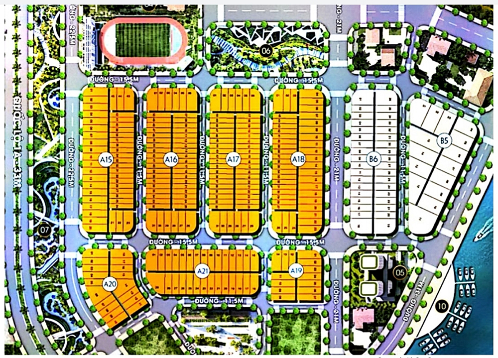 Tổng thể dự án khu dân cư Tam Anh Nam