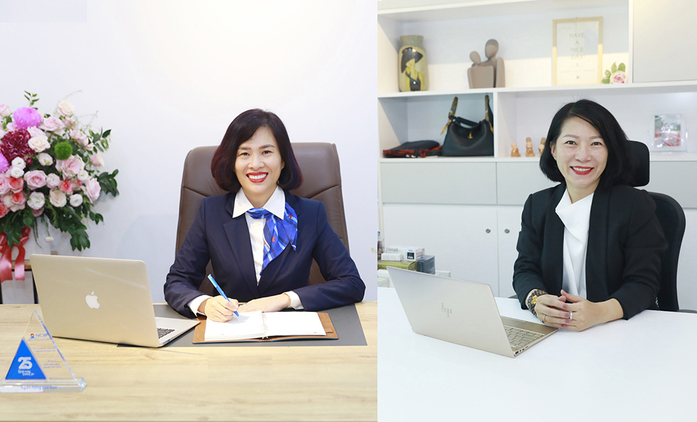 Bà Hoàng Thu Trang và bà Nguyễn Thị Thùy Dương được bổ nhiệm là Phó tổng giám đốc NCB