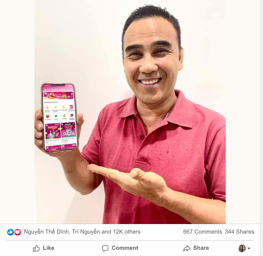 MC Quyền Linh chia sẻ giải pháp xoay xở trong mùa dịch cho người dân với Ví Trả Sau - “thẻ tín dụng” bình dân cùng các dịch vụ tài chính trên Ví MoMo - Ảnh chụp Facebook