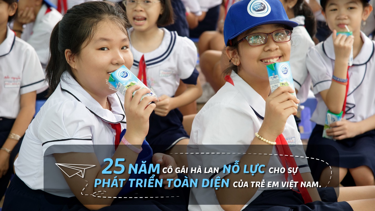 Trong hành trình 25 năm đồng hành cùng Việt Nam, Cô Gái Hà Lan luôn nỗ lực mang đến nguồn dinh dưỡng tối ưu, giúp trẻ em Việt phát triển toàn diện và vươn cao vượt trội