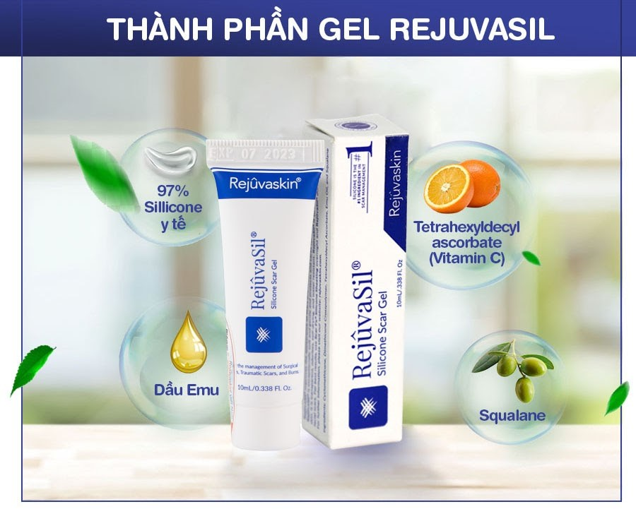 Rejuvasil Gel - Khắc tinh của sẹo lồi