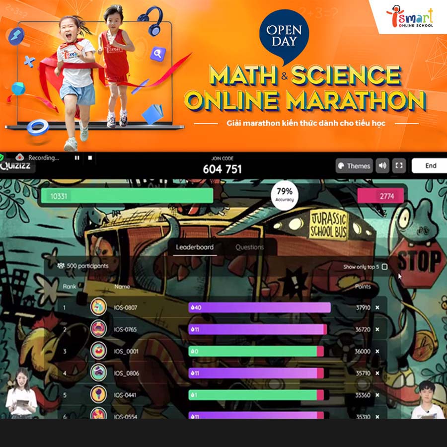 Hình thức thi mới lạ của Math & Science Online Marathon