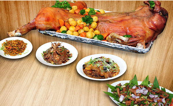 Độc đáo heo rừng, buffet tưng bừng tại nhà hàng Café Central An Đông 