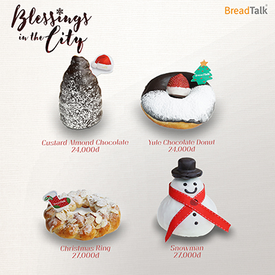 Hấp dẫn bánh Giáng sinh chủ đề "Blessing In The City" của BreadTalk