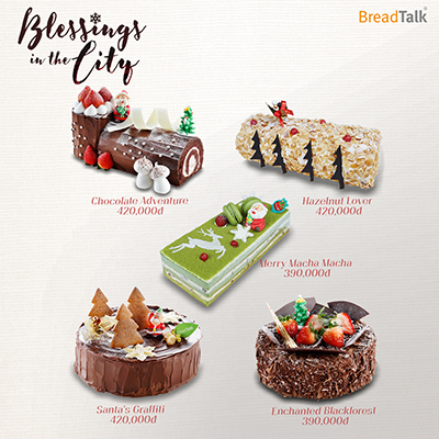 Hấp dẫn bánh Giáng sinh chủ đề "Blessing In The City" của BreadTalk