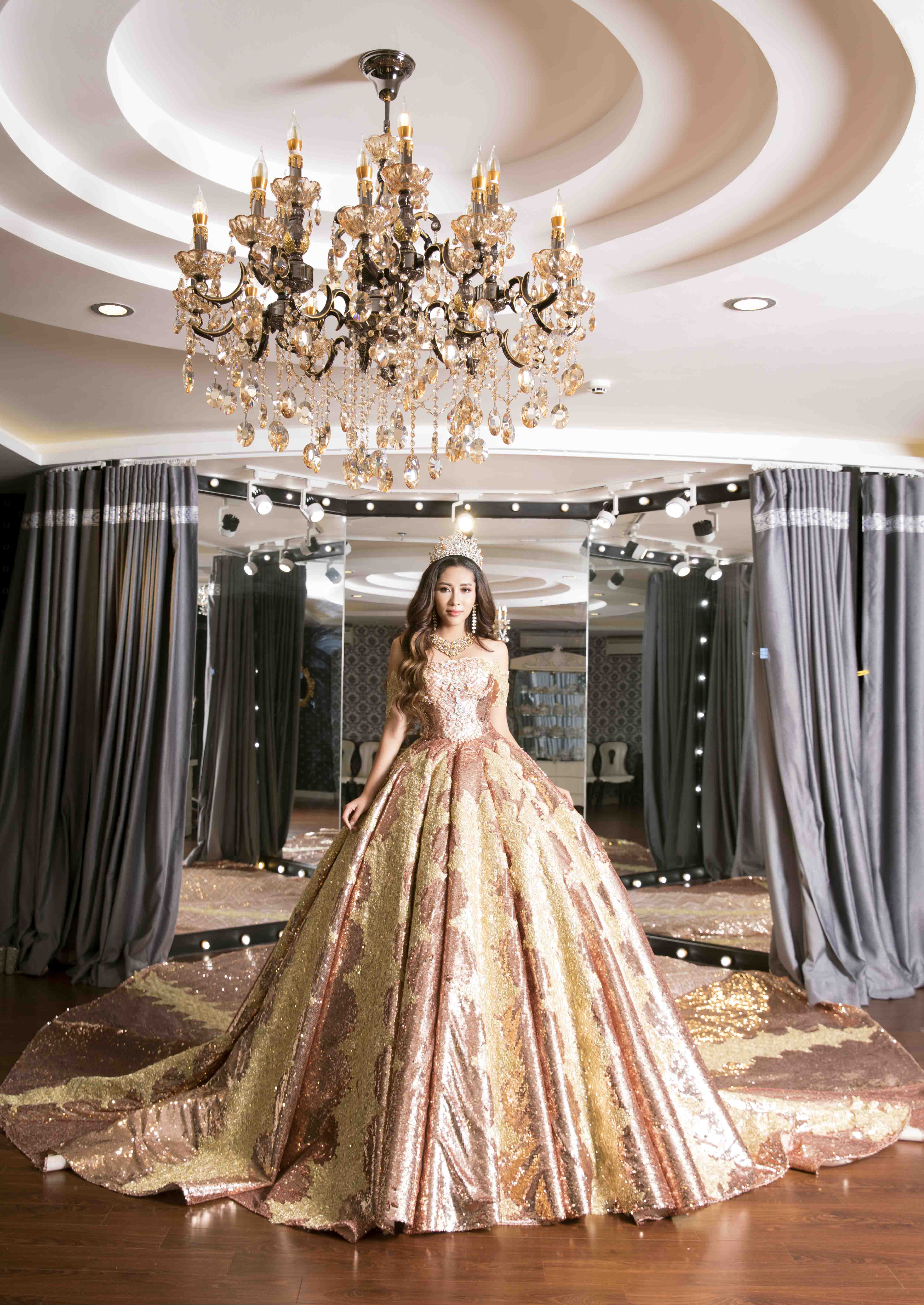 Váy công chúa bé gái Hanyza phong cách hoàng gia T5170 - Hanyza Store