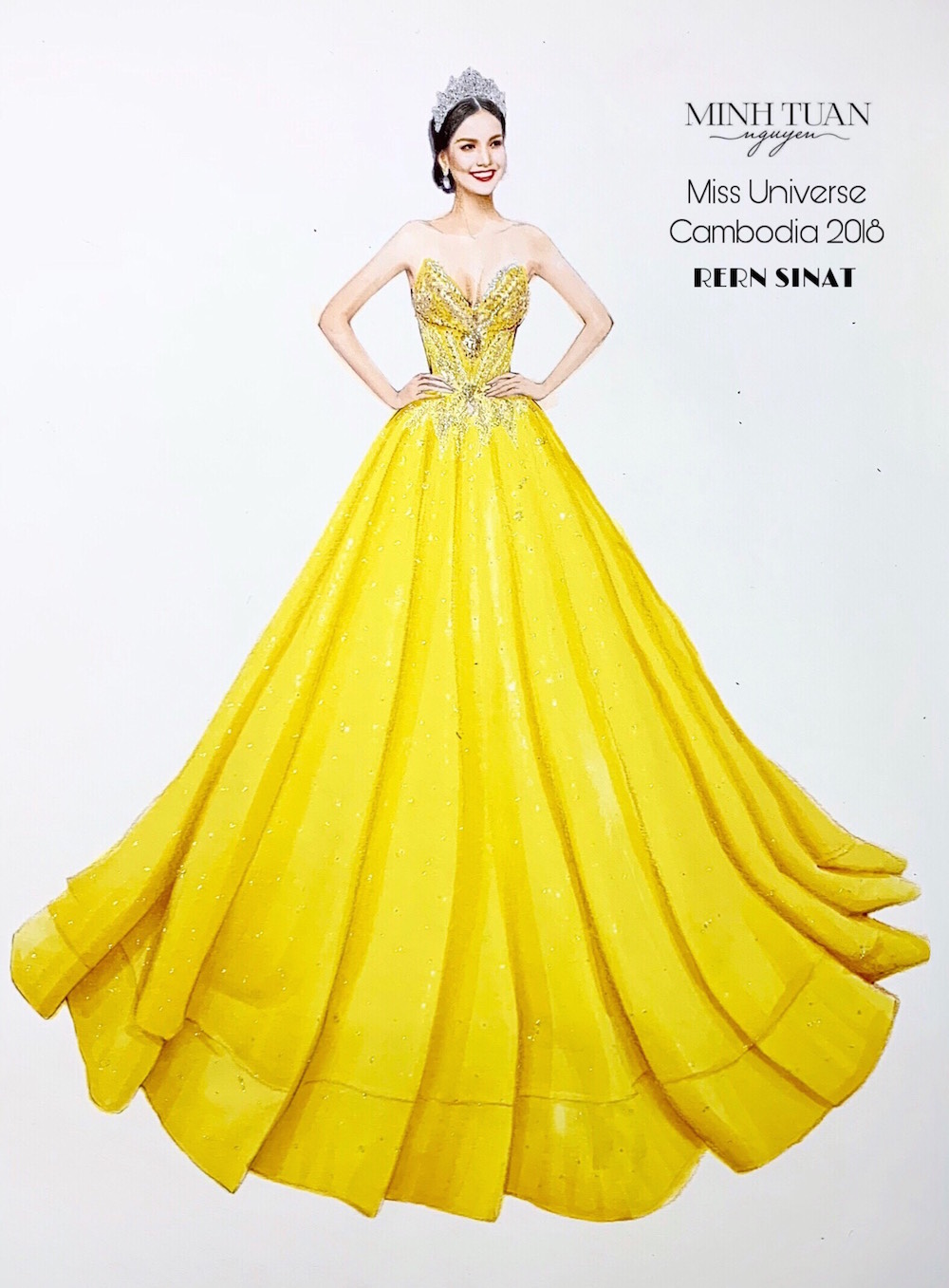 ‘Miss Universe Campuchia’ chọn váy của nhà thiết kế Việt để trao lại vương miện - ảnh 2