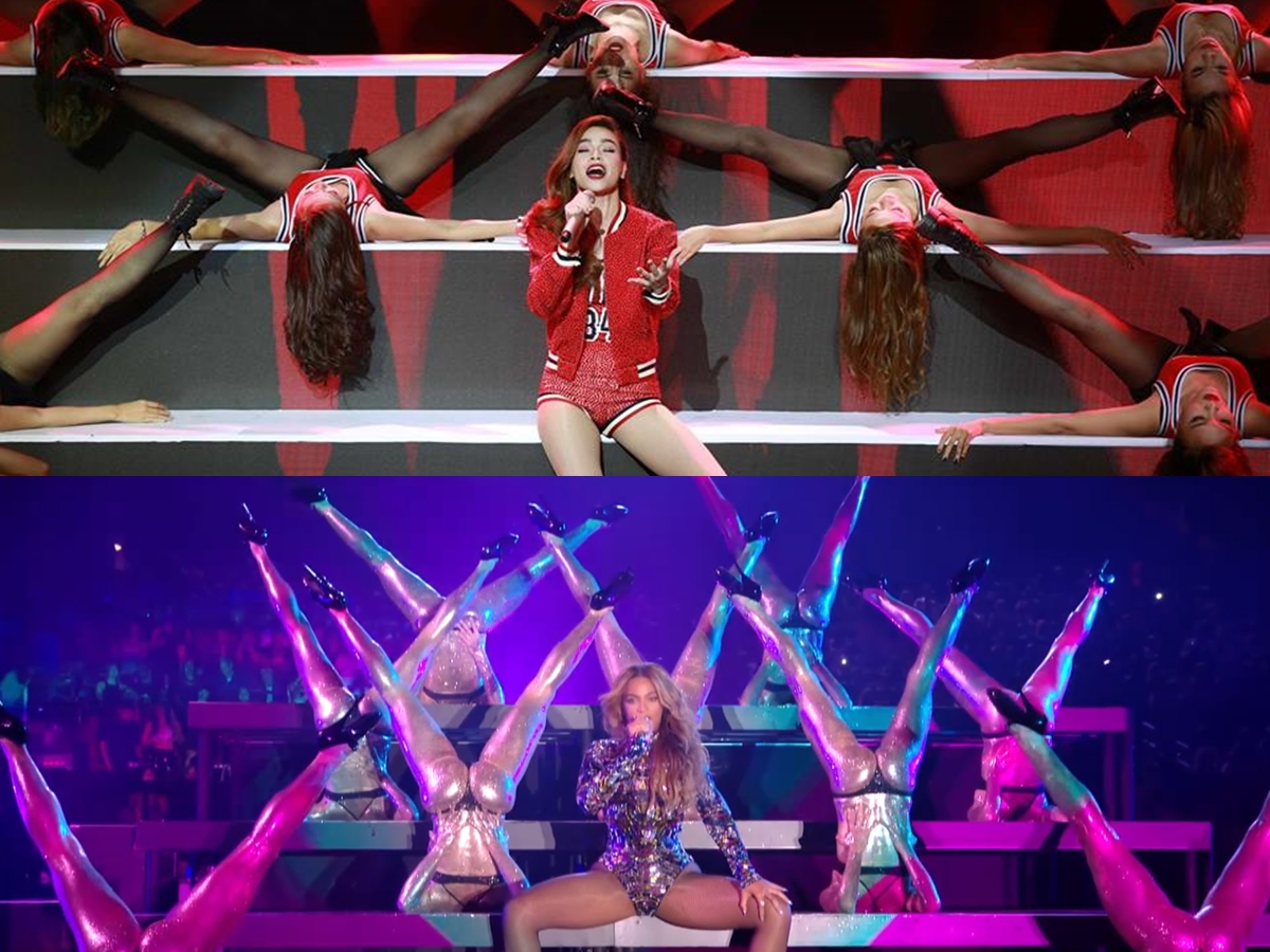 Phần ý tưởng vũ đạo của Hà Hồ cũng được cho là 'đạo' lại của Beyoncé