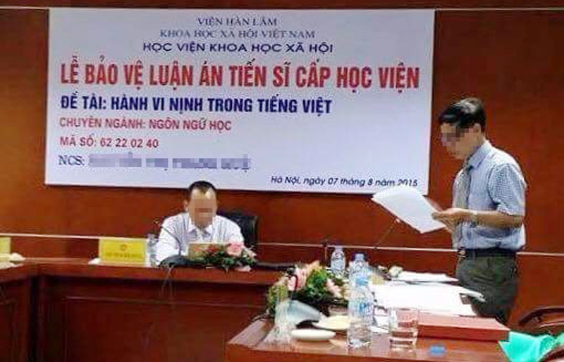 Không hiểu khi bảo vệ thành công luận án tiến sĩ, vị tiến sĩ này sẽ có ích gì cho xã hội?   - Ảnh chụp màn hình Facebook