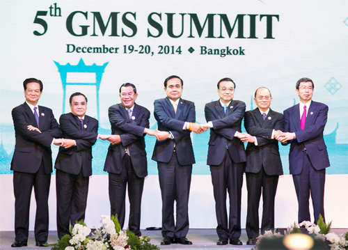 Lãnh đạo các nước GMS chụp hình lưu niệm tại hội nghị - Ảnh: Thủy Tiên