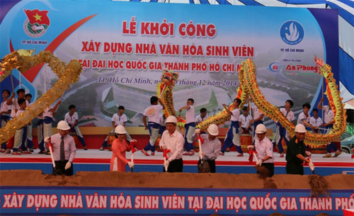 Nghi thức khởi công - Ảnh: Lê Thanh