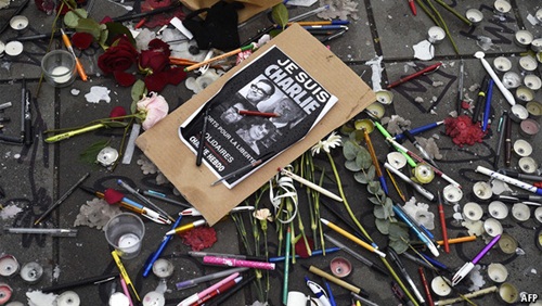 Nước Pháp phải lo lắng vì những vụ nổ súng liên hoàn sau Charlie Hebdo - Ảnh: AFP