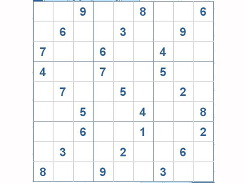 Mời các bạn thử sức với ô số Sudoku 2929 mức độ Khó