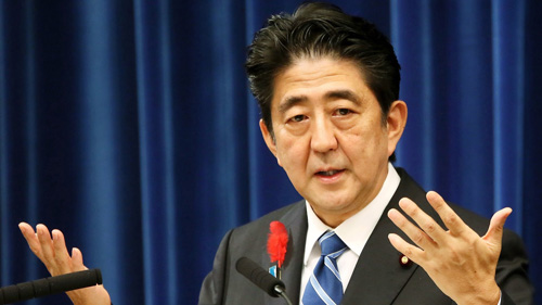 Thủ tướng Abe từng tuyên bố sẽ ủng hộ tối đa các nước ASEAN trong nỗ lực giữ an ninh vùng biển và vùng trời - Ảnh: AFP 
