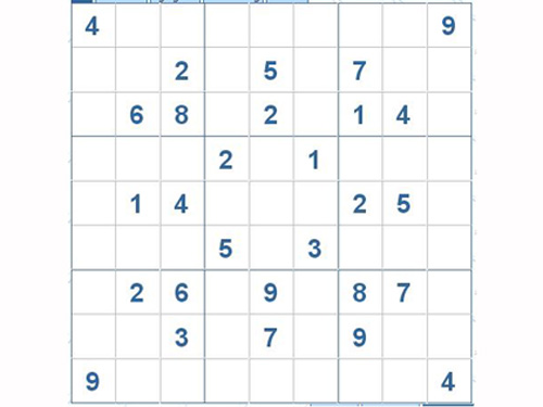 Mời các bạn thử sức với ô số Sudoku 2933 mức độ Khó