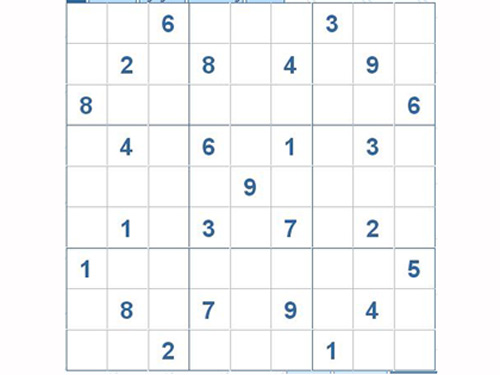 Mời các bạn thử sức với ô số Sudoku 2939 mức độ Khó