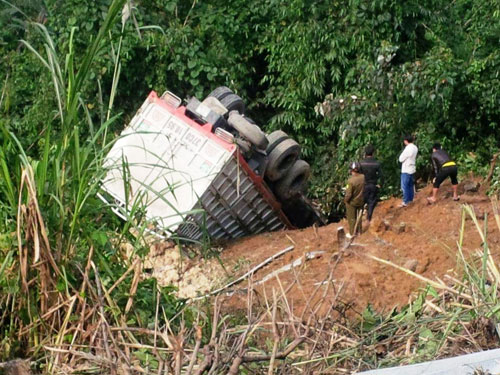 Hiện trường vụ tai nạn - Ảnh: Ngô Đình Hiếu