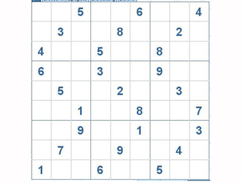 Mời các bạn thử sức với ô số Sudoku 2949 mức độ Khó