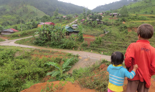 Một góc làng Chum Tam, xã Măng Ri