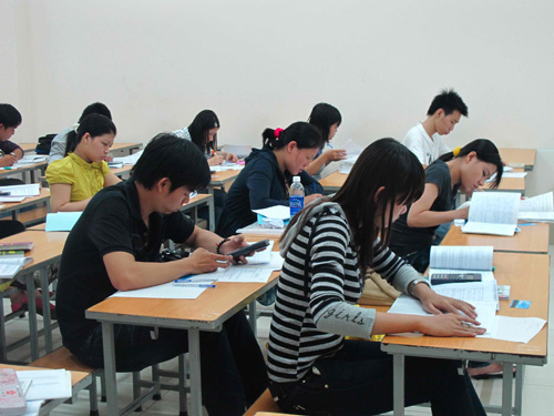 Sinh viên tại Trường đại học Mở TP.HCM - Ảnh: Đào Ngọc Thạch