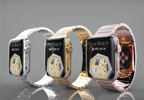  Các mẫu Apple Watch siêu đắt do Brikk chế tác - Ảnh: Brikk
