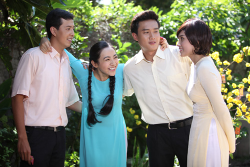 4 nhân vật chính: Thương (Hồng Ân), Châu (Phương Khánh), Phong (Quốc Trường), Tiềm (Bảo Anh) trong phim Ảnh: TFS