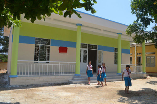 Công trình trường học kết hợp nhà tránh bão ở đảo Bé