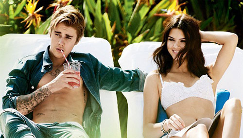 Cô người mẫu tuổi teen Kendall Jenner liệu có thể giữ nổi chân anh chàng đào hoa Justin Bieber - Ảnh chụp màn hình Twitter