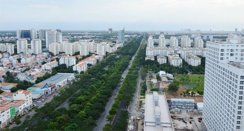 Đại lộ Nguyễn Văn Linh - xương sống phát triển của Khu Nam Thành phố - Ảnh: Thanh Toàn