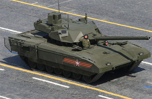 Xe tăng T-14 trong lễ quyệt binh ở Moscow ngày 9.5 - Ảnh: Reuters