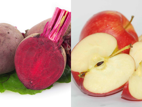 Củ dền, táo... đều có lợi, giúp bạn bảo vệ lá gan - Ảnh: Thái Nguyên - Shutterstock
