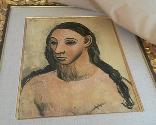 Bức tranh Đầu của người đàn bà trẻ - Ảnh: The Guardian