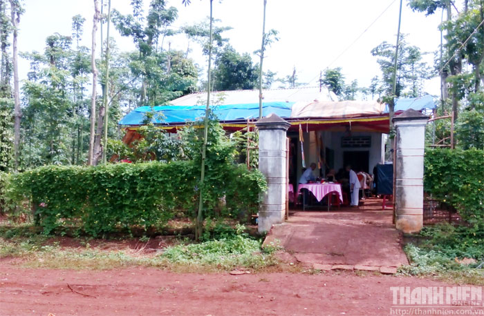 Căn nhà nơi xảy ra vụ án mạng - Ảnh: Nguyễn Long